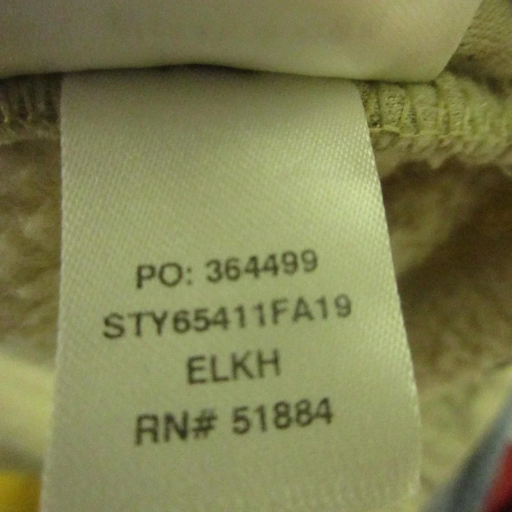 Patagonia Jacket Kids XL 14 Beige Sherpa Fleece Full Zip Pockets Winter Outdoor